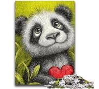 Jigsaw Puzzles 1000 Pieces for Adults Teens Panda on The Grassland Toys Educational Games Stress Relieving Artists Collection, Fine Art 26x38cm