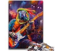 Jigsaw Puzzles 1000 Pieces for Adults Teens Parrot Playing Guitar for And 14 Years And over Anti-Stress Toys Christmas Birthday Gift 50x75cm