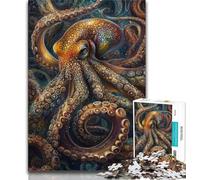 Jigsaw Puzzles 1000 Pieces for Adults Teens Penguins Under The Aurora, Funny Family Games,is Ideal As Gifts for The Whole Family Suitable for And 14 38x26cm