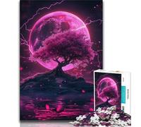 Jigsaw Puzzles 1000 Pieces for Adults Teens Pink Cherry Blossom Tree Adult Jigsaw,Learning Educational Toys Family Games Unique Birthday And Gifts 26x38cm