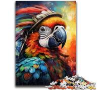Jigsaw Puzzles 1000 Pieces for Adults Teens Pirate Parrot Puzzles for Teenagers,Suitable for Desktop Decoration for And Age 14 (26x38cm)
