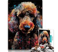 Jigsaw Puzzles 1000 Pieces for Adults Teens Poodle DJ Neon Teenager Puzzles,Learning Educational Toys Family Games Unique Birthday And Gifts 75x50cm
