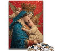 Jigsaw Puzzles 1000 Pieces for Adults Teens Portrait of Mary The Mother Challenging Game Toys for Is Ideal As A Gift for The Whole Family 50x75cm