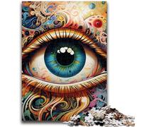Jigsaw Puzzles 1000 Pieces for Adults Teens Psychedelic Eyes Puzzles for Teenagers,Suitable for Desktop Decoration for And Age 14 (26x38cm)