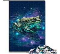 Jigsaw Puzzles 1000 Pieces for Adults Teens Psychedelic Frog,Decompressing Intellectual Educational Toy Birthday Present,Gifts 38x26cm