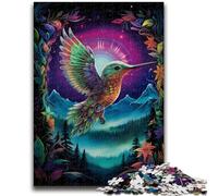 Jigsaw Puzzles 1000 Pieces for Adults Teens Psychedelic Hummingbird 1000 Pieces for Teenagers,Educational Games Home Decoration Suitable for Desktop Decoration (38x26cm)