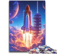 Jigsaw Puzzles 1000 Pieces for Adults Teens Rocket Launch Toys Educational Games Stress Relieving Artists Collection, Fine Art 50x75cm