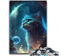 Jigsaw Puzzles 1000 Pieces for Adults Teens Scottish Fold Cat Toys Educational Games Stress Relieving Artists Collection, Fine Art 26x38cm