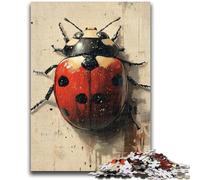 Jigsaw Puzzles 1000 Pieces for Adults Teens Seven-spotted Ladybug Toys Educational Games Stress Relieving Artists Collection, Fine Art 50x75cm