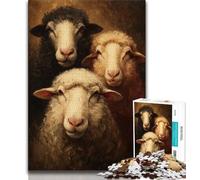 Jigsaw Puzzles 1000 Pieces for Adults Teens Sheep Adult Puzzles,Stress Reliever Difficult Challenge Suitable for Desktop Decoration (size 38x26cm)