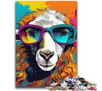 Jigsaw Puzzles 1000 Pieces for Adults Teens Sheep Drinking Beer Adult Puzzles,Challenging Game for Is Ideal As A Gift for The Whole Family (50x75cm)