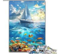 Jigsaw Puzzles 1000 Pieces for Adults Teens Ship Sailing on The Ocean, Learning Educational for Is Ideal As A Gift for The Whole Family (Size50x75cm)