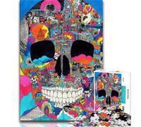 Jigsaw Puzzles 1000 Pieces for Adults Teens Skeleton Art Adult Puzzles,Suitable for Desktop Decoration for And Age 14 (size 75x50cm)