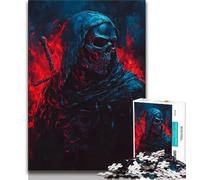 Jigsaw Puzzles 1000 Pieces for Adults Teens Skeleton Knight,Educational Family Game with Fully Interlocking Randomly Shaped Pieces (75x50cm)
