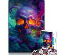 Jigsaw Puzzles 1000 Pieces for Adults Teens Skeleton Octopus,family Fun Games Fun at Home Activities,Birthday Present,Travel Gifts (38x26cm)
