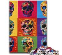 Jigsaw Puzzles 1000 Pieces for Adults Teens Skull Collage Adult Jigsaw,Learning Educational Toys Family Games Unique Birthday And Gifts (75x50cm)