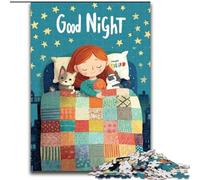 Jigsaw Puzzles 1000 Pieces for Adults Teens Sleeping Cat, Decompressing Intellectual Educational Toy Birthday Present, Gifts (Size 26x38cm)