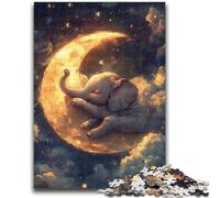 Jigsaw Puzzles 1000 Pieces for Adults Teens Sleeping Elephant Teenager Puzzles,Learning Educational Toys Family Games Unique Birthday And Gifts (26x38cm)