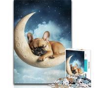 Jigsaw Puzzles 1000 Pieces for Adults Teens Sleeping Pug Adult Puzzles,Challenging Game for Is Ideal As A Gift for The Whole Family 38x26cm