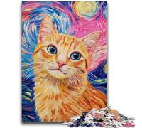 Jigsaw Puzzles 1000 Pieces for Adults Teens Smiling Cat 1000 Piece Jigsaw,is Ideal As Gifts for The Whole Family Suitable for And 14 (38x26cm)