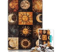 Jigsaw Puzzles 1000 Pieces for Adults Teens Smiling Sun Collage,Challenging Game for Is Ideal As A Gift for The Whole Family 50x75cm