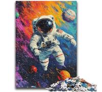 Jigsaw Puzzles 1000 Pieces for Adults Teens Space Astronaut 1000 Piece Jigsaw,is Ideal As Gifts for The Whole Family Suitable for And 14 (38x26cm)