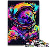Jigsaw Puzzles 1000 Pieces for Adults Teens Space Astronaut Koala for Age 14+ Challenging To Complete But Fun And Humorous Great Gifts And Toys 38x26cm