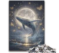 Jigsaw Puzzles 1000 Pieces for Adults Teens Space Whale Adult Puzzles,Learning Educational Toys Family Games Gifts for Friends And Family (75x50cm)