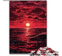 Jigsaw Puzzles 1000 Pieces for Adults Teens Sunset at Sea, Learning Educational for Is Ideal As A Gift for The Whole Family (Size50x75cm)