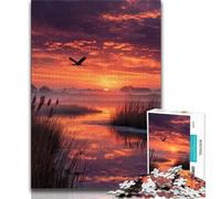 Jigsaw Puzzles 1000 Pieces for Adults Teens Sunset Landscape,family Fun Games Fun at Home Activities,Birthday Present,Travel Gifts (75x50cm)