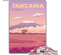 Jigsaw Puzzles 1000 Pieces for Adults Teens Tanzania,family Fun Games Fun at Home Activities,Birthday Present,Travel Gifts 38x52cm