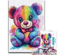 Jigsaw Puzzles 1000 Pieces for Adults Teens Teddy Bear Adult Puzzles,Learning Educational Toys Family Games Gifts for Friends And Family 26x38cm