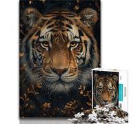 Jigsaw Puzzles 1000 Pieces for Adults Teens Tiger Portrait Adult Jigsaw,Educational Games Home Decoration Suitable for Desktop Decoration 38x26cm