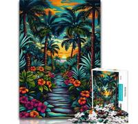 Jigsaw Puzzles 1000 Pieces for Adults Teens Tropical Rain Forest Puzzles for Teenagers,for Educational Game Challenge Toy Unique Home Decor And Gifts 38x26cm