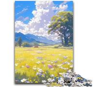 Jigsaw Puzzles 1000 Pieces for Adults Teens Tulip Fields Adult Puzzles,Challenging Game for Is Ideal As A Gift for The Whole Family (50x75cm)
