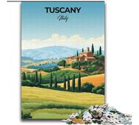 Jigsaw Puzzles 1000 Pieces for Adults Teens Tuscany Italy Travel Print Educational Games Home Decoration Artists Collection, Fine Art (38x52cm) 1000pcs