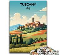Jigsaw Puzzles 1000 Pieces for Adults Teens Tuscany Italy Travel Print Toys Educational Games Stress Relieving Artists Collection, Fine Art (size 50x75cm)