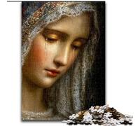 Jigsaw Puzzles 1000 Pieces for Adults Teens Virgin Mary Art, Stress Relief Toys Unique Birthday And Gifts for Ages 14+ (Size 50x75cm)