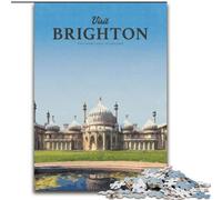 Jigsaw Puzzles 1000 Pieces for Adults Teens Visit Brighton, Suitable for People Aged 14 And Above Educational Games Secret Santa Gifts 50x75cm
