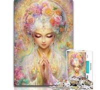 Jigsaw Puzzles 1000 Pieces for Adults Teens Watercolours Goddess,Decompressing Intellectual Educational Toy Is Ideal As Gifts for The Whole Family 38x26cm