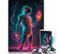 Jigsaw Puzzles 1000 Pieces for Adults Teens We Are The Aliens 1000 Piece Puzzle,Staycation Kill Time with Fully Interlocking Randomly Shaped Pieces 38x26cm