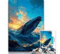 Jigsaw Puzzles 1000 Pieces for Adults Teens Whale,family Fun Games Fun at Home Activities,Birthday Present,Travel Gifts (38x26cm)