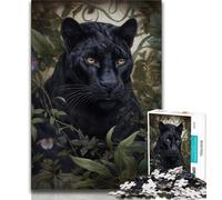 Jigsaw Puzzles 1000 Pieces for Adults Teens Whimsical Black Panther Puzzles for Teenagers,Suitable for Desktop Decoration for And Age 14 38x26cm