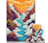 Jigsaw Puzzles 1000 Pieces for Adults Teens Whimsical Sea of Clouds 1000 Pieces for Adults,Stress Reliever Difficult Challenge Secret Santa Gifts 26x38cm
