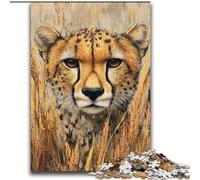 Jigsaw Puzzles 1000 Pieces for Adults Teens Wild Cheetahs,Challenging Game for Is Ideal As A Gift for The Whole Family 38x52cm