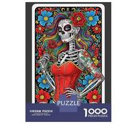Jigsaw Puzzles 1000 Pieces for Adults The Badass Day of The Dead Puzzle for Adults Hands-on Game Improve Memory Deal As Gifts for The Whole Family 70x50cm/1000pcs