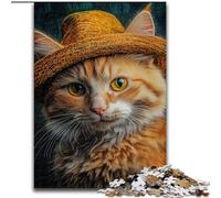 Jigsaw Puzzles 1000 Pieces for Adults The Cat in The Hat Jigsaw for Home Decor, Ideal Christmas & New Year Gift for Teenagers (size 50x75cm)