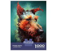 Jigsaw Puzzles 1000 Pieces for Adults The Confident Terrier Jigsaws for Adults Fun Games Stress Reliever Help The Brain Exercise 70x50cm/1000pcs