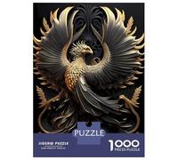 Jigsaw Puzzles 1000 Pieces for Adults The Golden Phoenix Puzzle for Adults Brain Teaser Game Pattern Assembly Deal As Gifts for The Whole Family 70x50cm/1000pcs