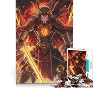 Jigsaw Puzzles 1000 Pieces for Adults The Last Battle of The Samurai Warrior with The Glowing Sword DIY Toys Fun Activities at Home Deal As Gifts for The Whole Family 50x75cm